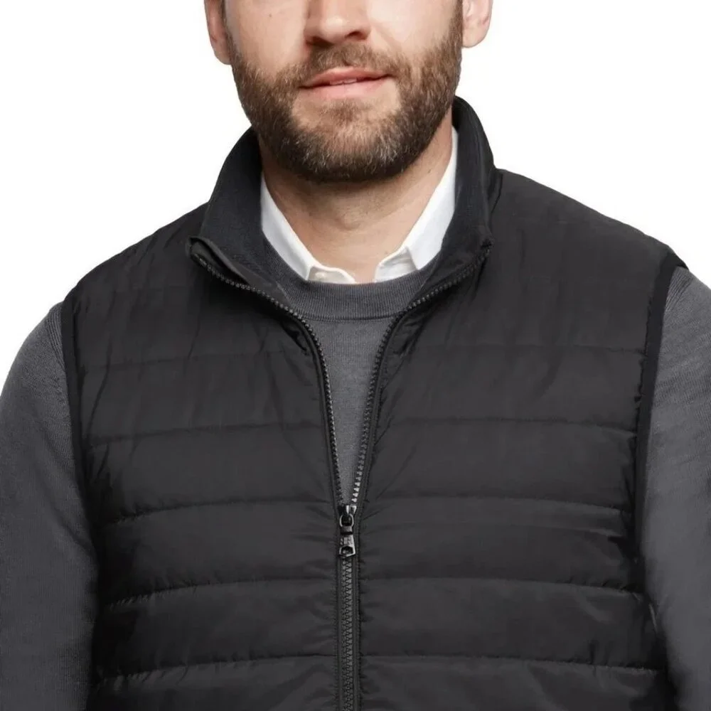 Banana Republic Men's XL Black Quilted Puffer Vest M0424
